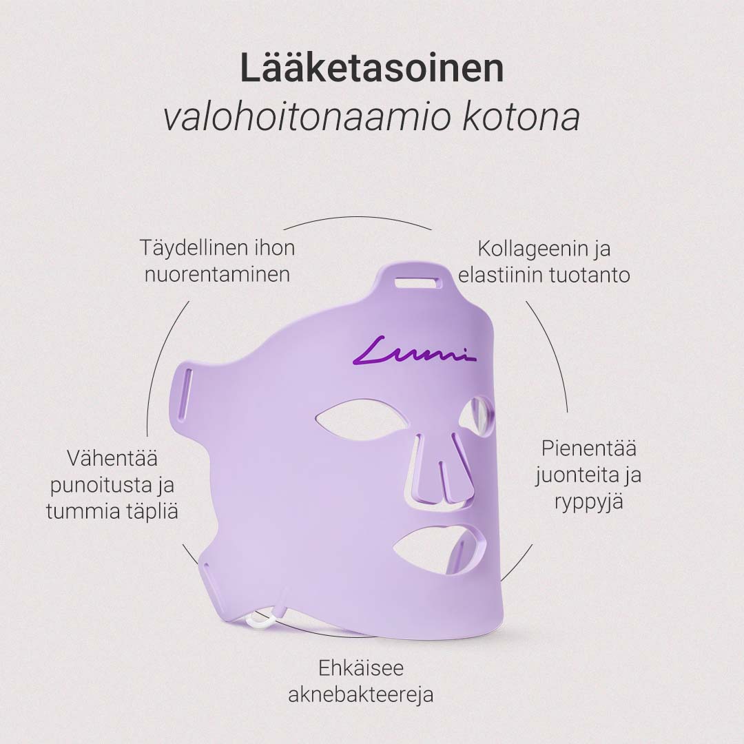 Valohoitonaamio kasvoille 