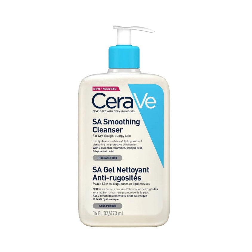 CERAVE Sa Smoothing Cleanser - Vartalon ja kasvojen puhdistusaine ongelmalliselle iholle 473ml- terveenihonkeskus.fi
