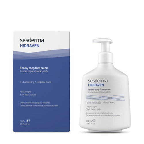 SESDERMA Hidraven Foamy Soap Free Cream - Vaahtoava saippuaton puhdistusaine- terveenihonkeskus.fi