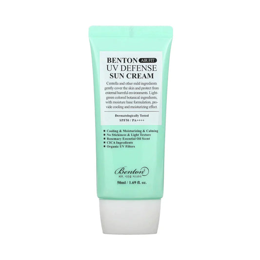 Benton Air Fit UV Defense Sun Cream - SPF-aurinkovoide kasvoille- terveenihonkeskus.fi